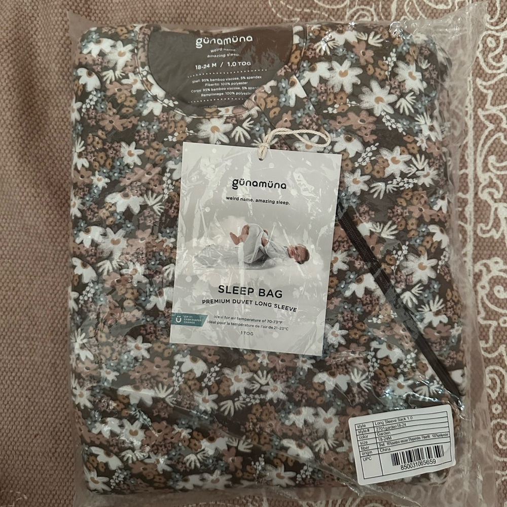 Gunamuna long sleeve sleep bag.